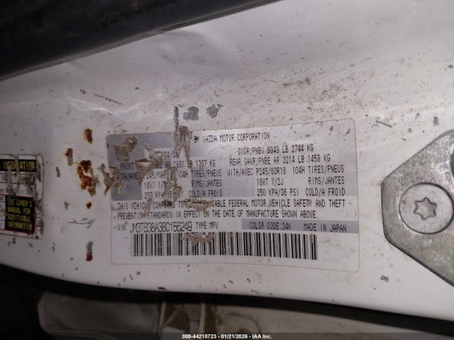 Продаж на аукціоні авто 2008 Mazda Cx-9 Touring, vin: JM3TB38A380156249, номер лоту: 44210723