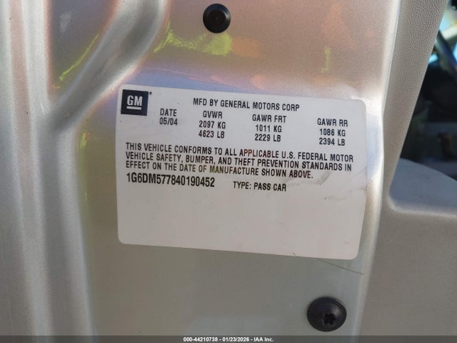 2004 CADILLAC CTS 1G6DM577840190452 Photo 8