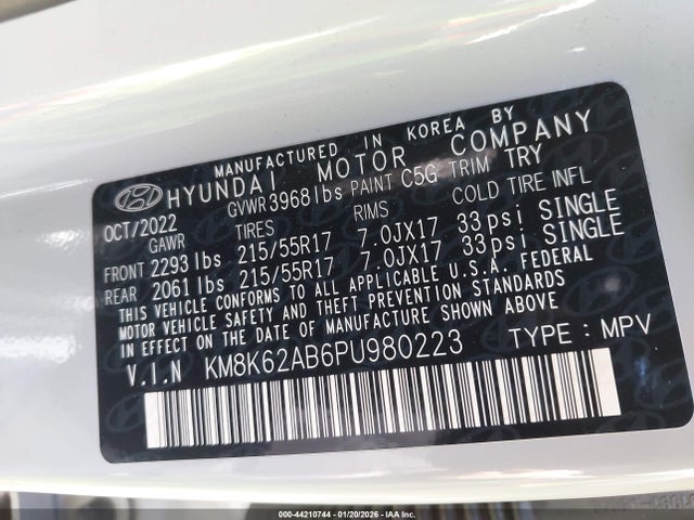 2023 HYUNDAI KONA KM8K62AB6PU980223 Photo 8