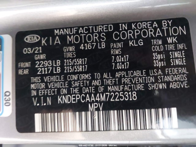 KIA Seltos Lx 2021 KNDEPCAA4M7225318 Image 9