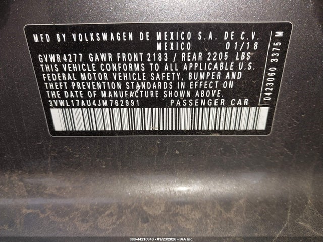 2018 VOLKSWAGEN GOLF SPORTWAGEN 3VWL17AU4JM762991 Photo 8
