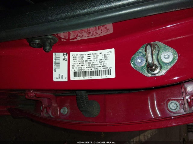 1HGCR2F58GA219134 Honda Accord Sport