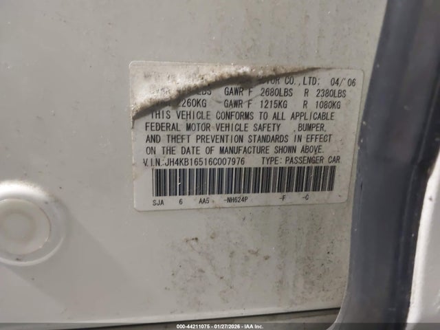 2006 ACURA RL JH4KB16516C007976 Photo 8