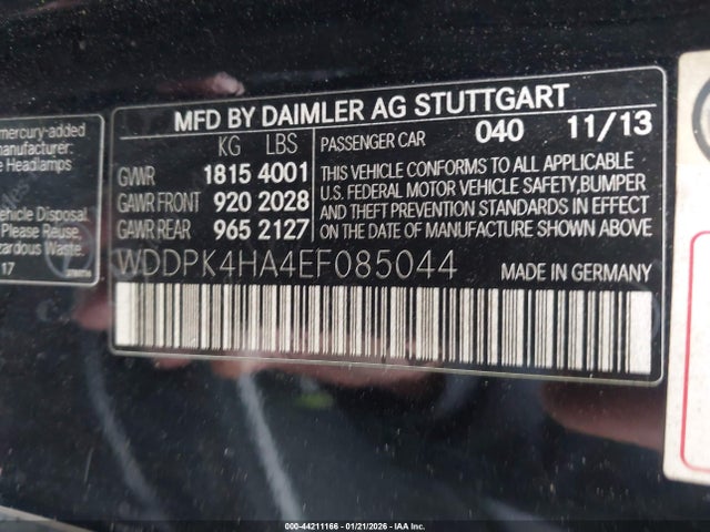 2014 MERCEDES-BENZ SLK 250 WDDPK4HA4EF085044 Photo 8