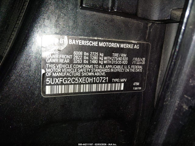 2014 BMW X6 5UXFG2C5XE0H10721 Photo 8