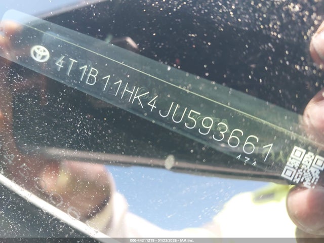 4T1B11HK4JU593661 Toyota CAMRY SE