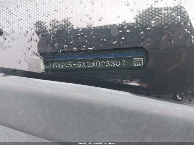 JHMGK5H5XGX023307 Honda FIT LX