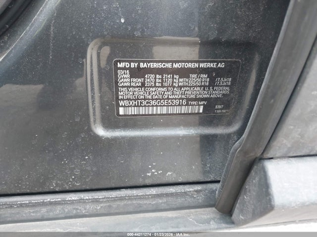 WBXHT3C36G5E53916 BMW X1 Xdrive28i