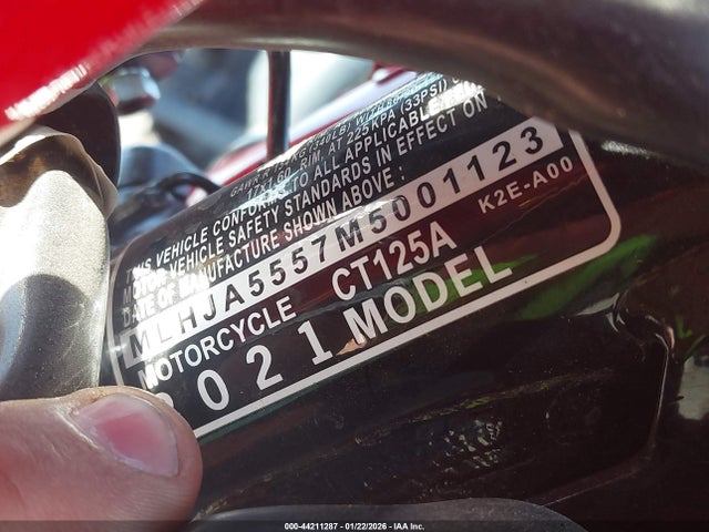 MLHJA5557M5001123 Honda Ct125 A