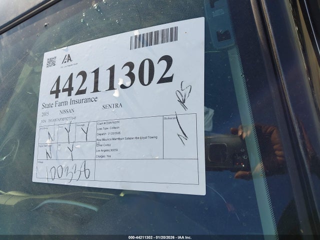 3N1AB7APXFY277145 Nissan SENTRA SV