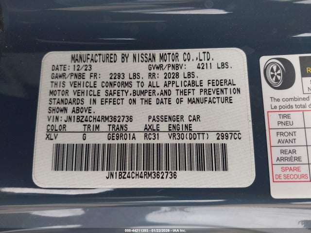 2024 NISSAN Z JN1BZ4CH4RM362736 Photo 8