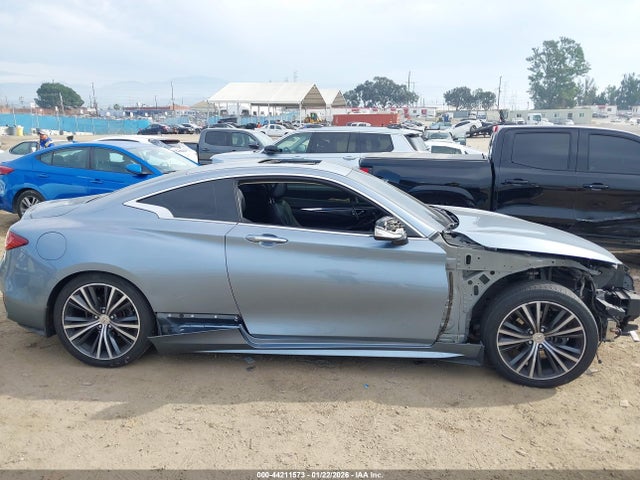 2018 Infiniti Q60 3.0t Luxe მანქანა იყიდება აუქციონზე, vin: JN1EV7EK2JM343058, აუქციონის ნომერი: 44211573