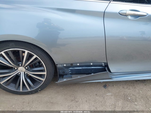 2018 Infiniti Q60 3.0t Luxe მანქანა იყიდება აუქციონზე, vin: JN1EV7EK2JM343058, აუქციონის ნომერი: 44211573