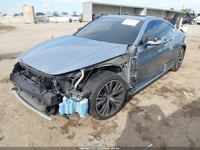2018 Infiniti Q60 3.0t Luxe მანქანა იყიდება აუქციონზე, vin: JN1EV7EK2JM343058, აუქციონის ნომერი: 44211573