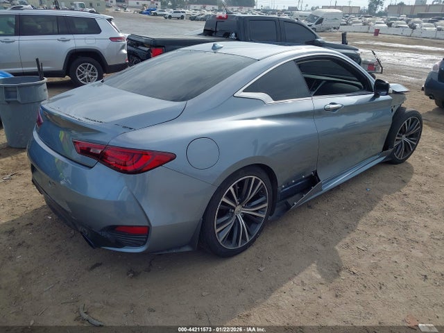 2018 Infiniti Q60 3.0t Luxe მანქანა იყიდება აუქციონზე, vin: JN1EV7EK2JM343058, აუქციონის ნომერი: 44211573