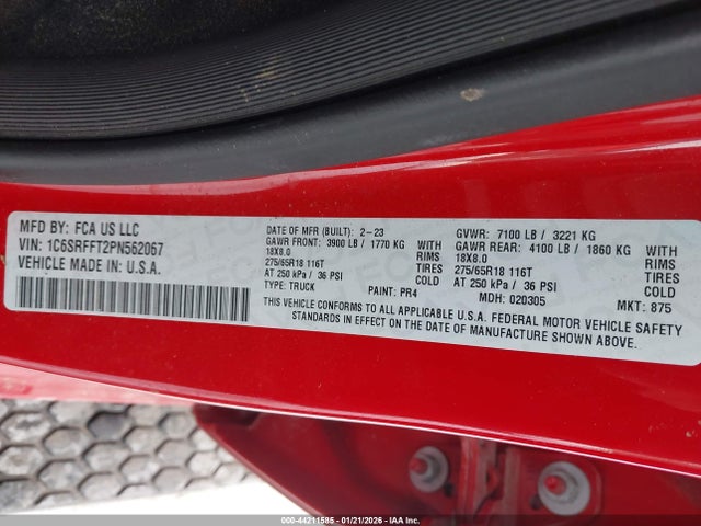 2023 RAM 1500 1C6SRFFT2PN562067 Photo 8