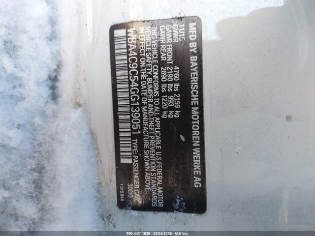 2016 BMW 428I GRAN COUPE WBA4C9C54GG139051 Photo 8