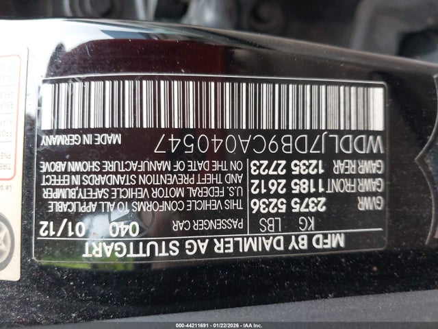 2012 MERCEDES-BENZ CLS 550 WDDLJ7DB9CA040547 Photo 8