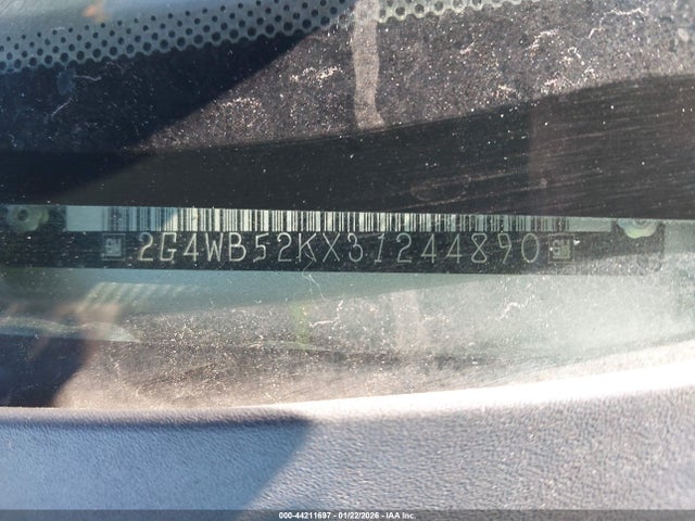 44211697 :رقم المزاد ، 2G4WB52KX31244890 vin ، 2003 Buick Regal Ls مزاد بيع