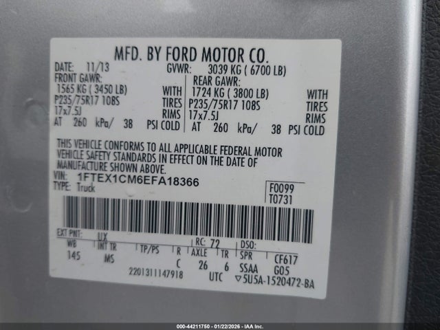 Ford F-150 Xlt 2014 1FTEX1CM6EFA18366 Image 9