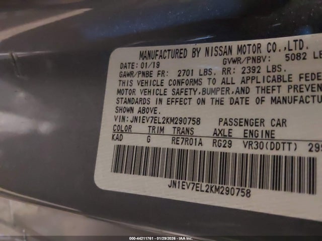 Aukcja sprzedaży 2019 Infiniti Q60 3.0t Luxe, vin: JN1EV7EL2KM290758, numer aukcji: 44211761