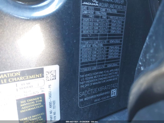 2024 JAGUAR F-PACE SADCT2EX8RA727422 Photo 8