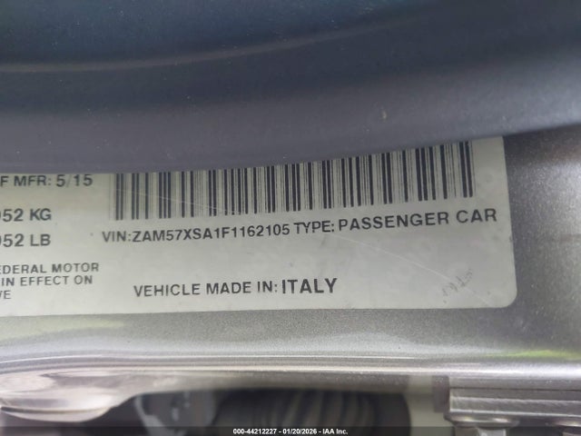 2015 MASERATI GHIBLI ZAM57XSA1F1162105 Photo 8