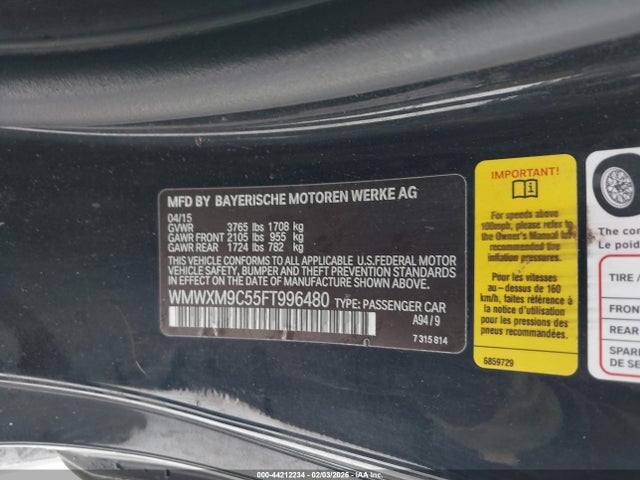2015 MINI HARDTOP WMWXM9C55FT996480 Photo 8