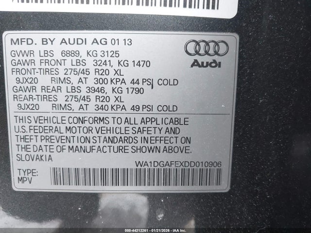 2013 AUDI Q7 WA1DGAFEXDD010906 Photo 8
