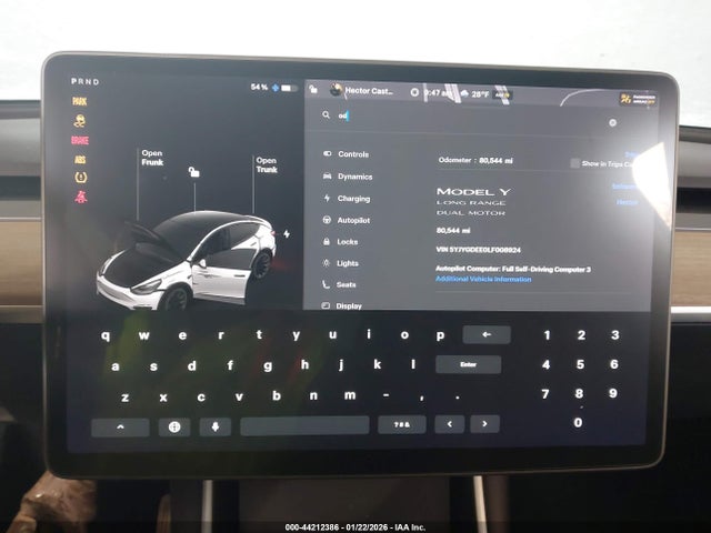 2020 TESLA MODEL Y 5YJYGDEE0LF008924 Photo 6