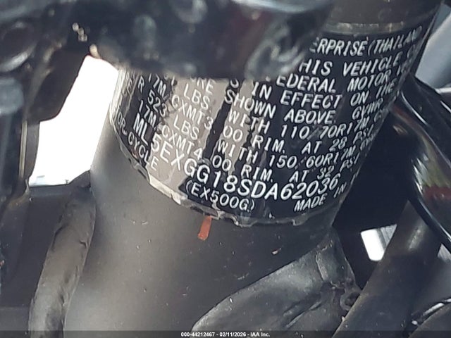 Kawasaki EX500 2025 ML5EXGG18SDA62036 Image 10