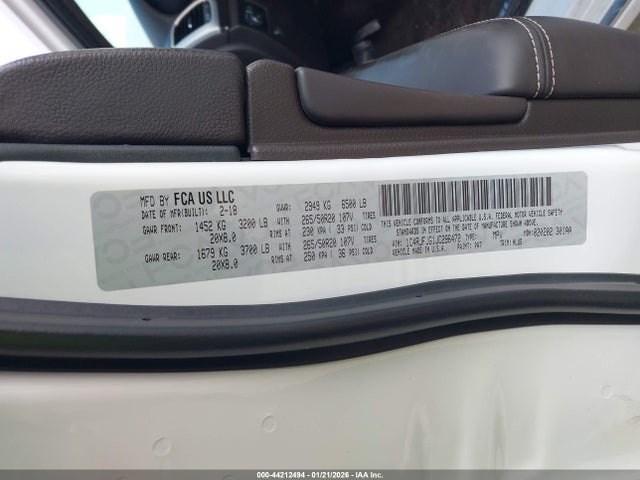 1C4RJFJG1JC296472 Jeep Grand Cherokee Summit 4x4