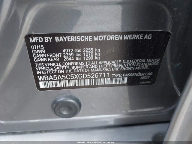 WBA5A5C5XGD526711 BMW 528I