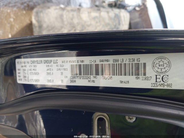 1C6RR7MT6FS533243 RAM 1500 Sport