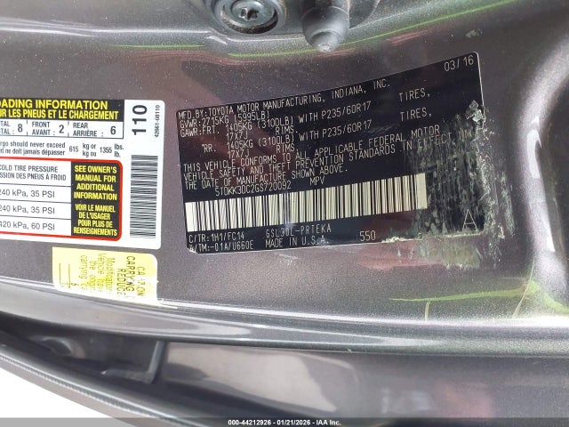 Toyota Sienna Le 8 Passenger 2016 5TDKK3DC2GS720092 Image 9