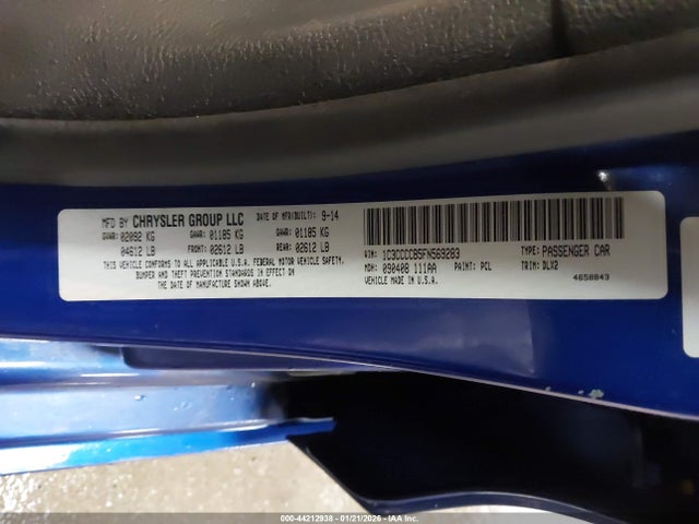 Продаж на аукціоні авто 2015 Chrysler 200 C, vin: 1C3CCCCB5FN569283, номер лоту: 44212938