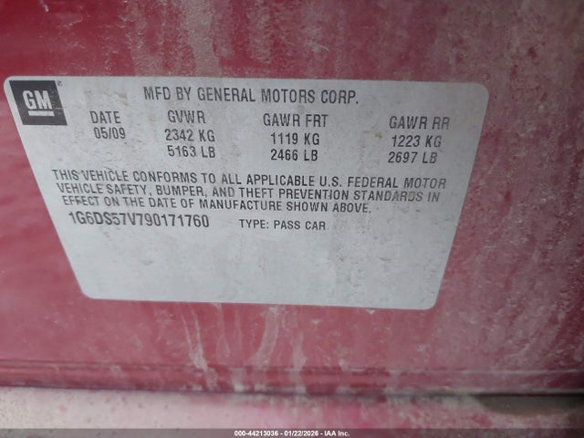 2009 CADILLAC CTS 1G6DS57V790171760 Photo 8