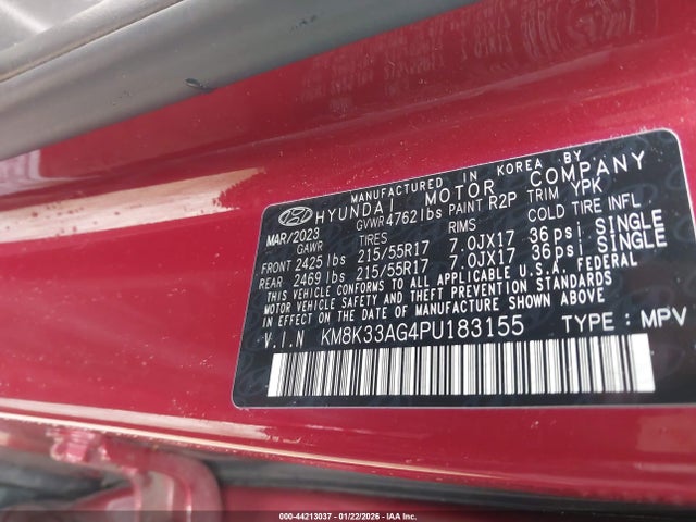 2023 HYUNDAI KONA ELECTRIC KM8K33AG4PU183155 Photo 8