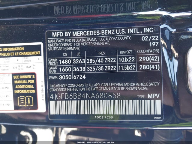 2022 MERCEDES-BENZ AMG GLE 53 4JGFB6BB4NA680858 Photo 8