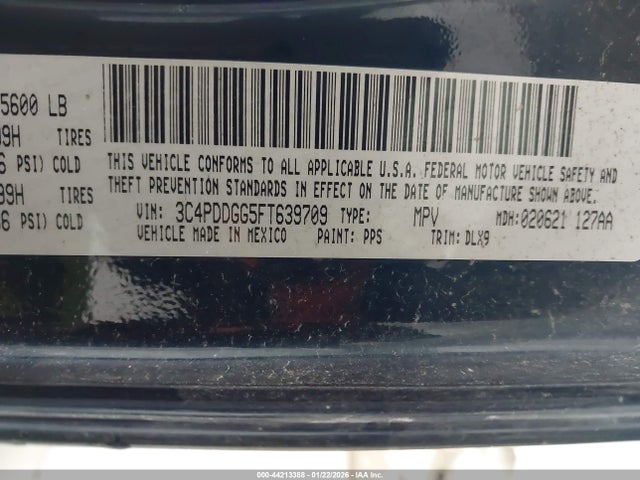 3C4PDDGG5FT639709 Dodge Journey Crossroad
