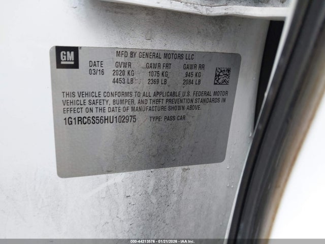 1G1RC6S56HU102975 Chevrolet VOLT LT