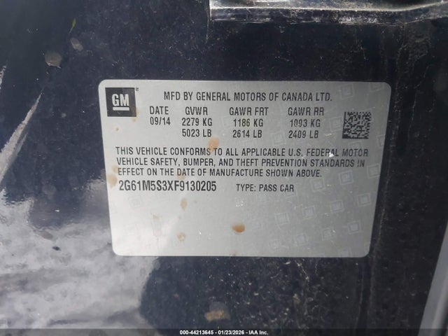 2015 CADILLAC XTS 2G61M5S3XF9130205 Photo 8