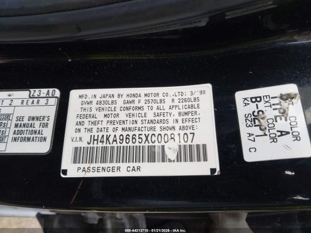 Продаж на аукціоні авто 1999 Acura Rl 3.5, vin: JH4KA9665XC008107, номер лоту: 44213710