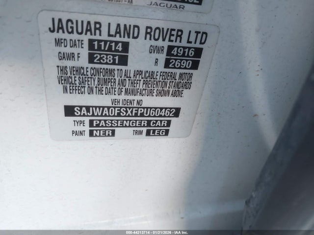 2015 JAGUAR XF SAJWA0FSXFPU60462 Photo 8
