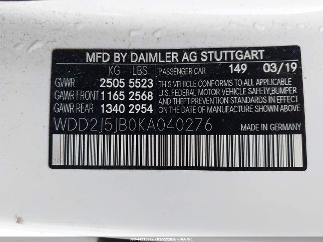 2019 MERCEDES-BENZ CLS 450 WDD2J5JB0KA040276 Photo 8