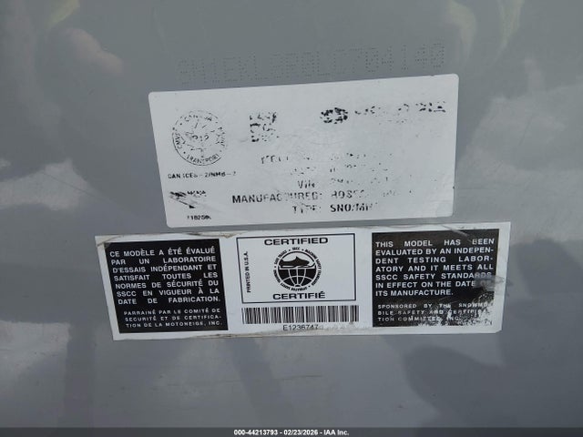 SN1EKL8R0LC704140 Polaris Snowmobile