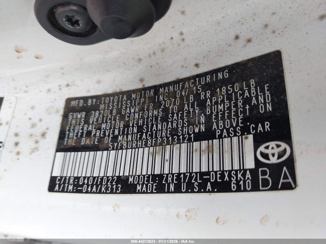 Toyota Corolla S Plus 2015 5YFBURHE8FP313121 Image 9