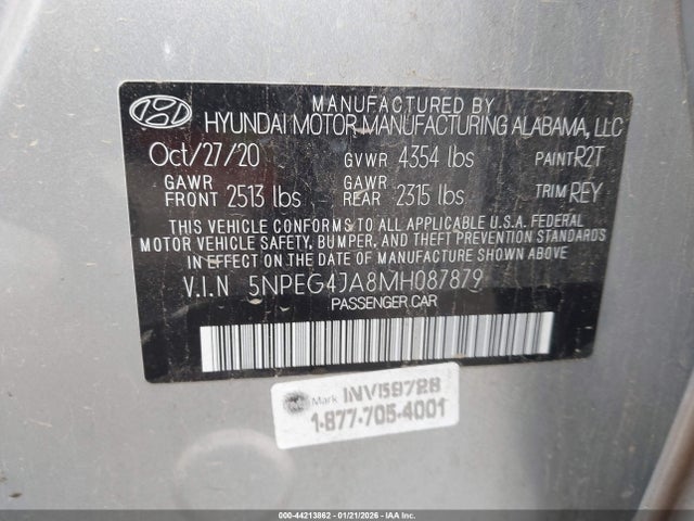 Hyundai SONATA SE 2021 5NPEG4JA8MH087879 Image 9