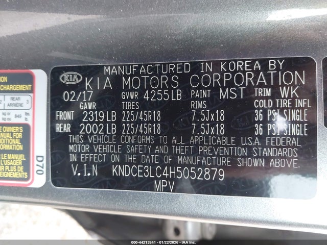 KIA Niro Touring 2017 KNDCE3LC4H5052879 Image 9