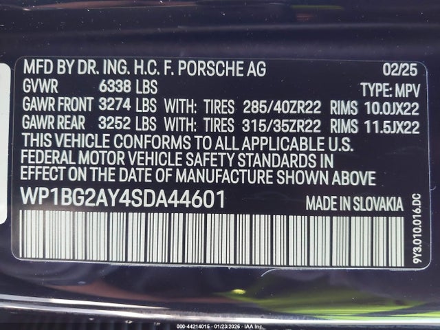 2025 PORSCHE CAYENNE COUPE WP1BG2AY4SDA44601 Photo 8